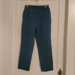 Denim&Co straight leg pants with side pockets